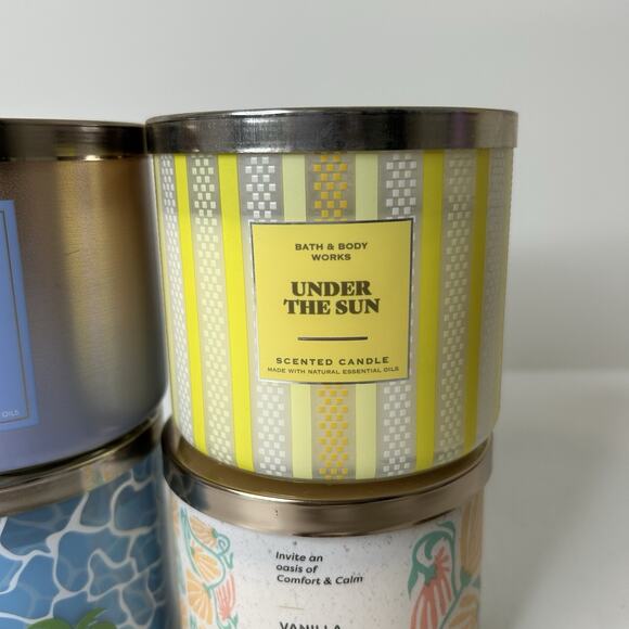 Bath & Body Works Summer Candles Surf Shop Under The Sun Sea 3 Wick Large 14.5oz - Picture 3 of 8